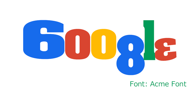 数字でgoogleロゴを作るにはどのフォントが良いか試してみた なんでも保管庫3